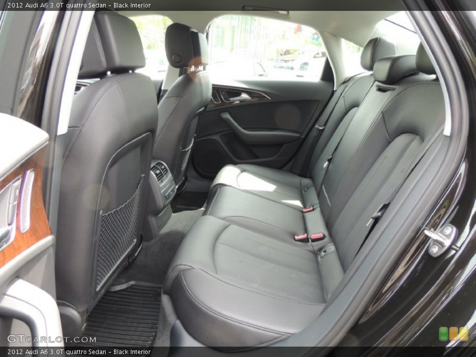 Black Interior Rear Seat for the 2012 Audi A6 3.0T quattro Sedan #81106704