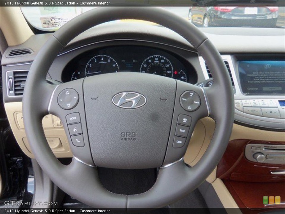 Cashmere Interior Steering Wheel for the 2013 Hyundai Genesis 5.0 R Spec Sedan #81106715