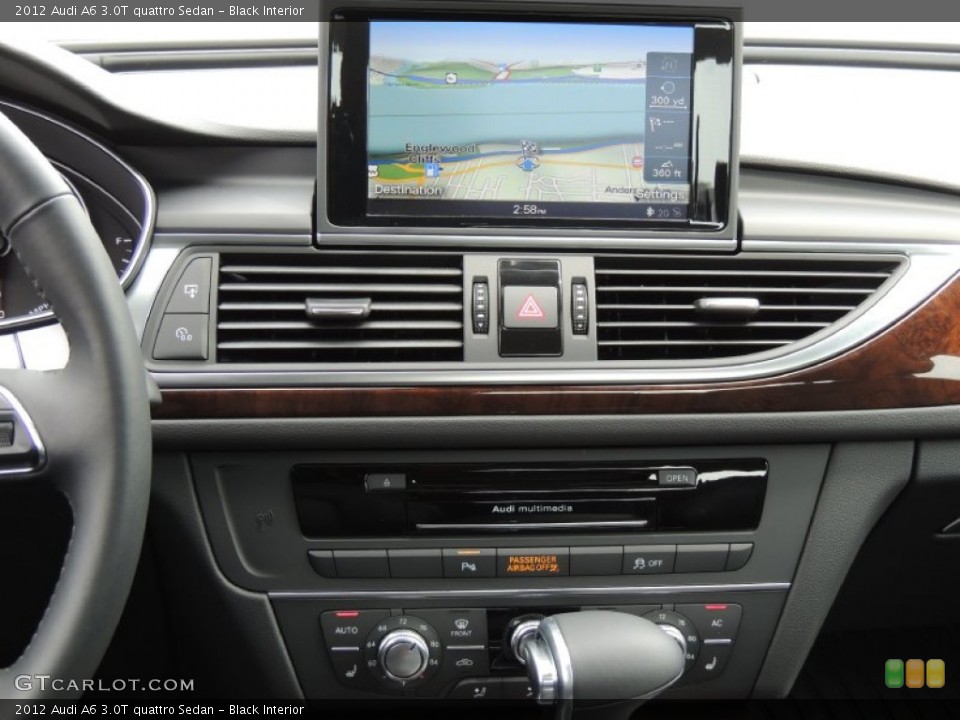 Black Interior Navigation for the 2012 Audi A6 3.0T quattro Sedan #81106748