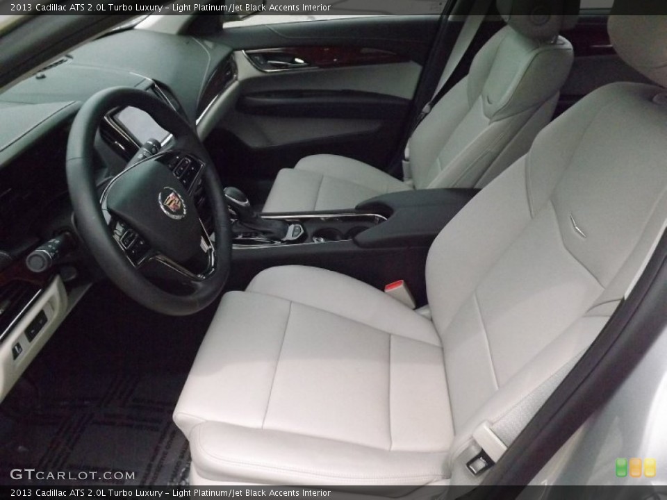 Light Platinum/Jet Black Accents Interior Photo for the 2013 Cadillac ATS 2.0L Turbo Luxury #81106917