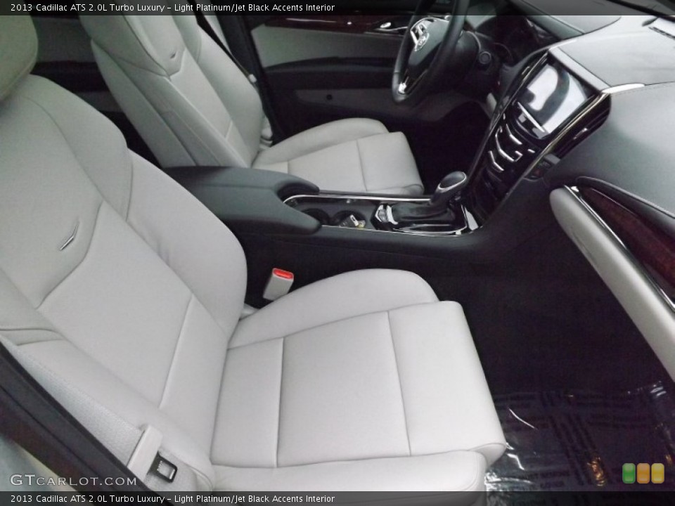 Light Platinum/Jet Black Accents Interior Photo for the 2013 Cadillac ATS 2.0L Turbo Luxury #81106981