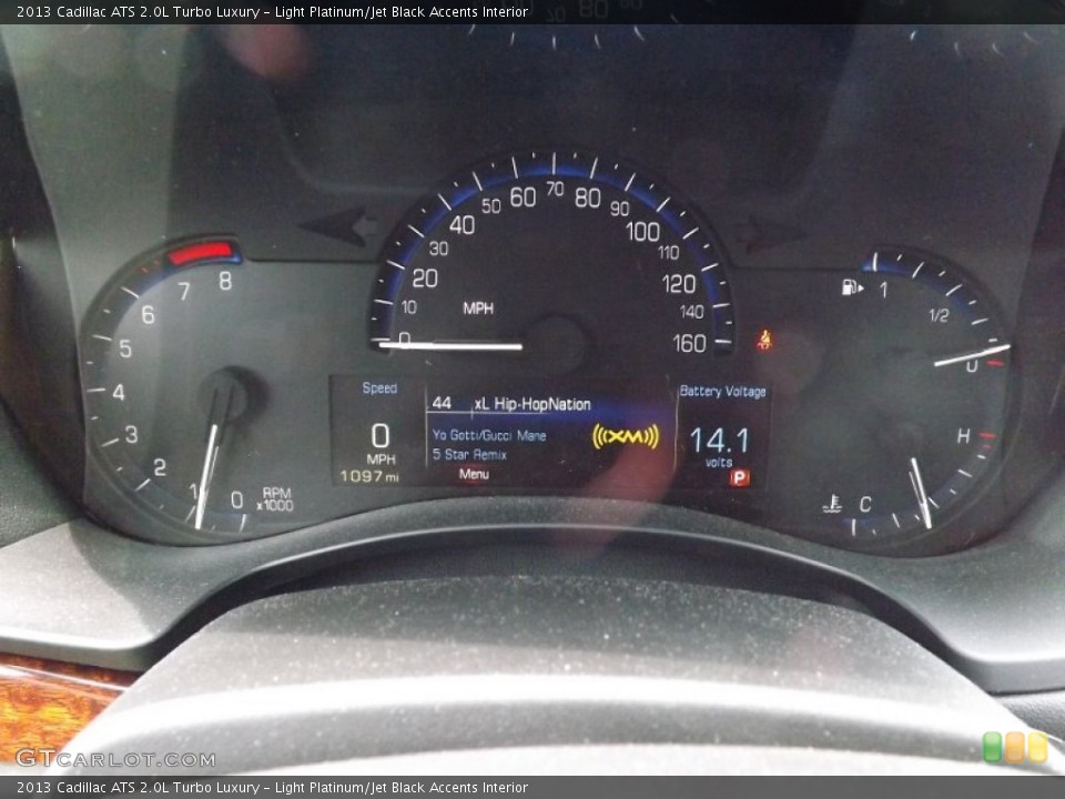 Light Platinum/Jet Black Accents Interior Gauges for the 2013 Cadillac ATS 2.0L Turbo Luxury #81107235