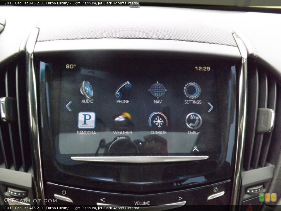 Light Platinum/Jet Black Accents Interior Controls for the 2013 Cadillac ATS 2.0L Turbo Luxury #81107279