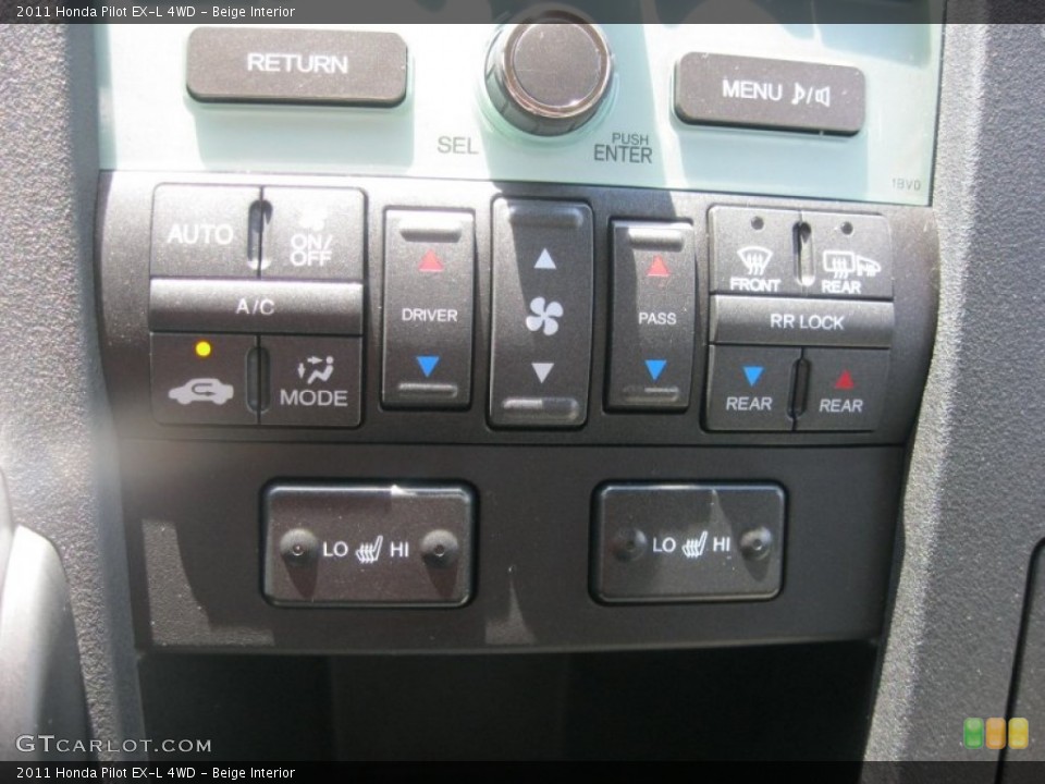 Beige Interior Controls for the 2011 Honda Pilot EX-L 4WD #81108866