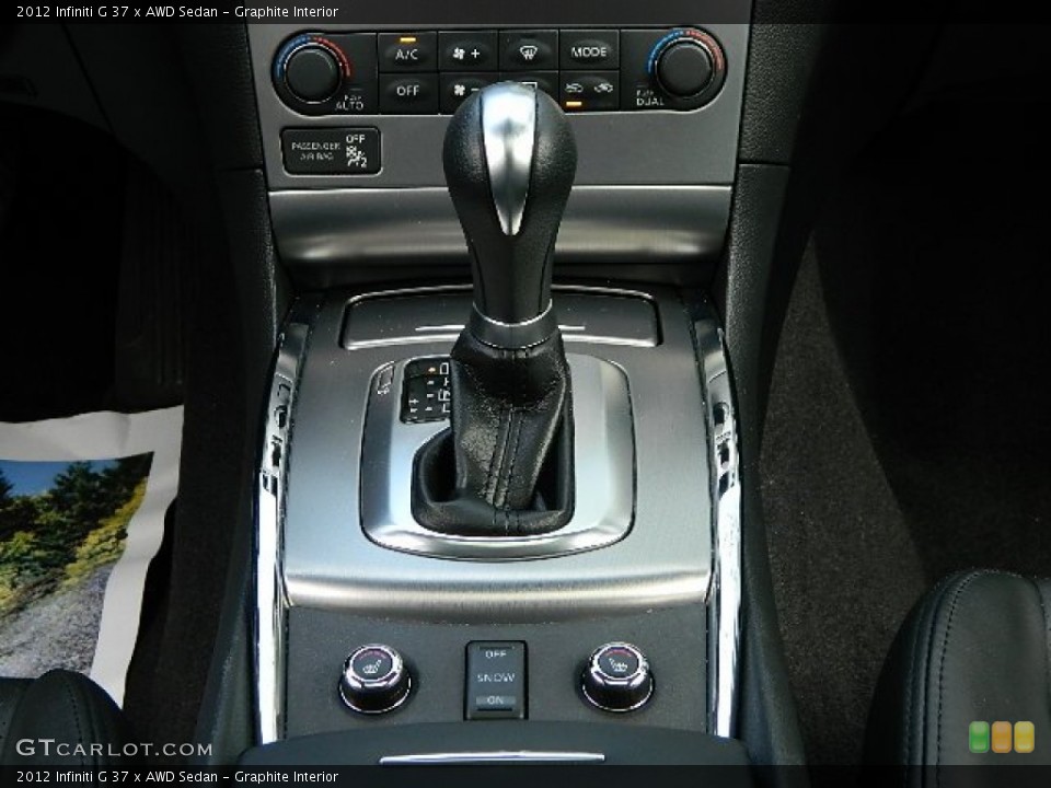 Graphite Interior Transmission for the 2012 Infiniti G 37 x AWD Sedan #81110735