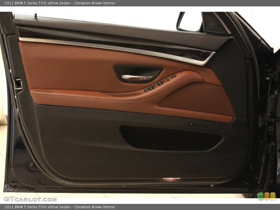 Cinnamon Brown Interior Door Panel for the 2011 BMW 5 Series 550i xDrive Sedan #81110849