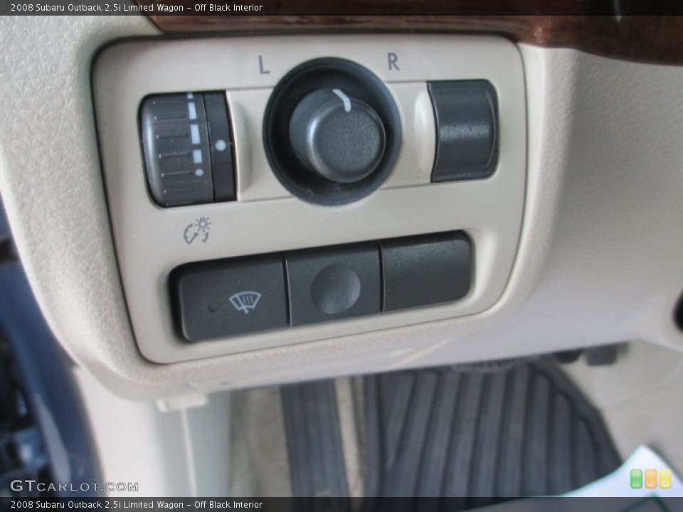 Off Black Interior Controls for the 2008 Subaru Outback 2.5i Limited Wagon #81112289