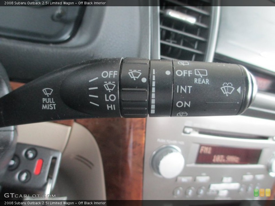 Off Black Interior Controls for the 2008 Subaru Outback 2.5i Limited Wagon #81112338