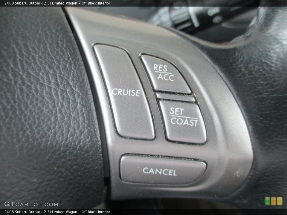 Off Black Interior Controls for the 2008 Subaru Outback 2.5i Limited Wagon #81112360
