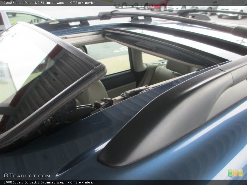Off Black Interior Sunroof for the 2008 Subaru Outback 2.5i Limited Wagon #81112484