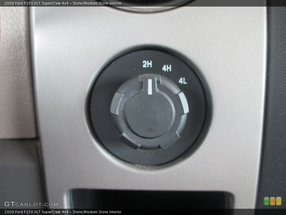 Stone/Medium Stone Interior Controls for the 2009 Ford F150 XLT SuperCrew 4x4 #81113570