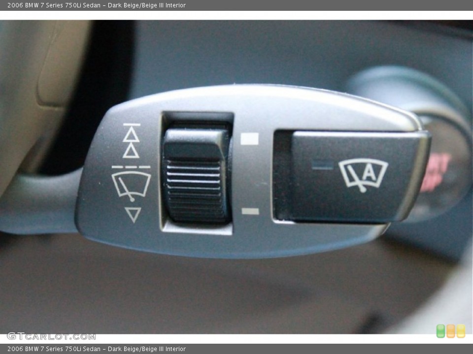 Dark Beige/Beige III Interior Controls for the 2006 BMW 7 Series 750Li Sedan #81113629