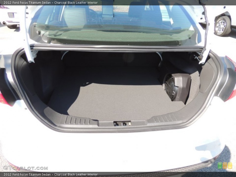 Charcoal Black Leather Interior Trunk for the 2012 Ford Focus Titanium Sedan #81114000