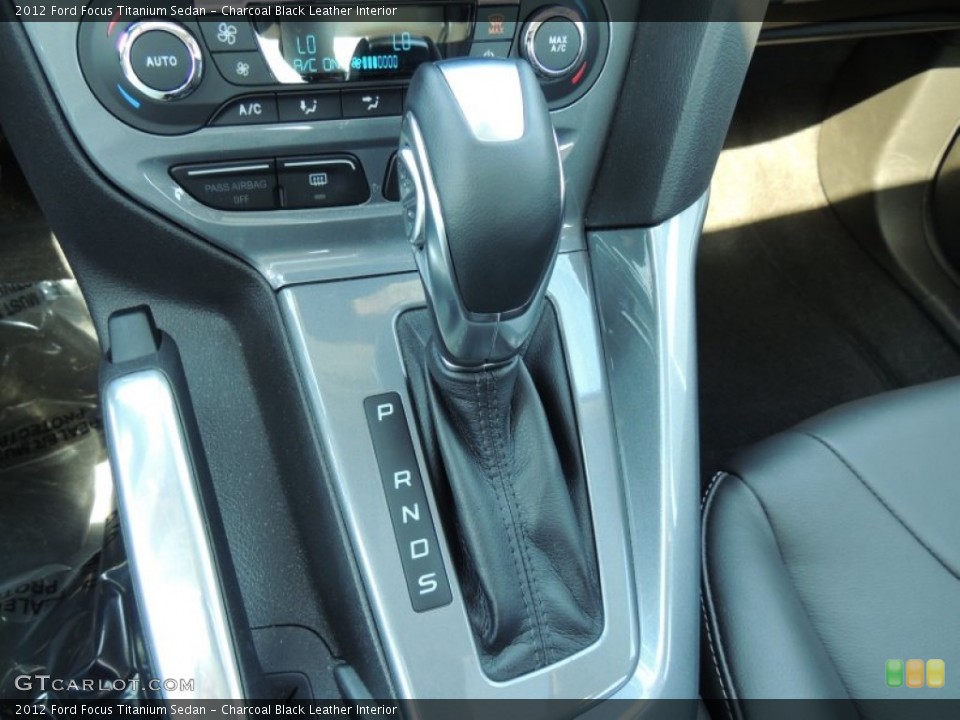 Charcoal Black Leather Interior Transmission for the 2012 Ford Focus Titanium Sedan #81114134