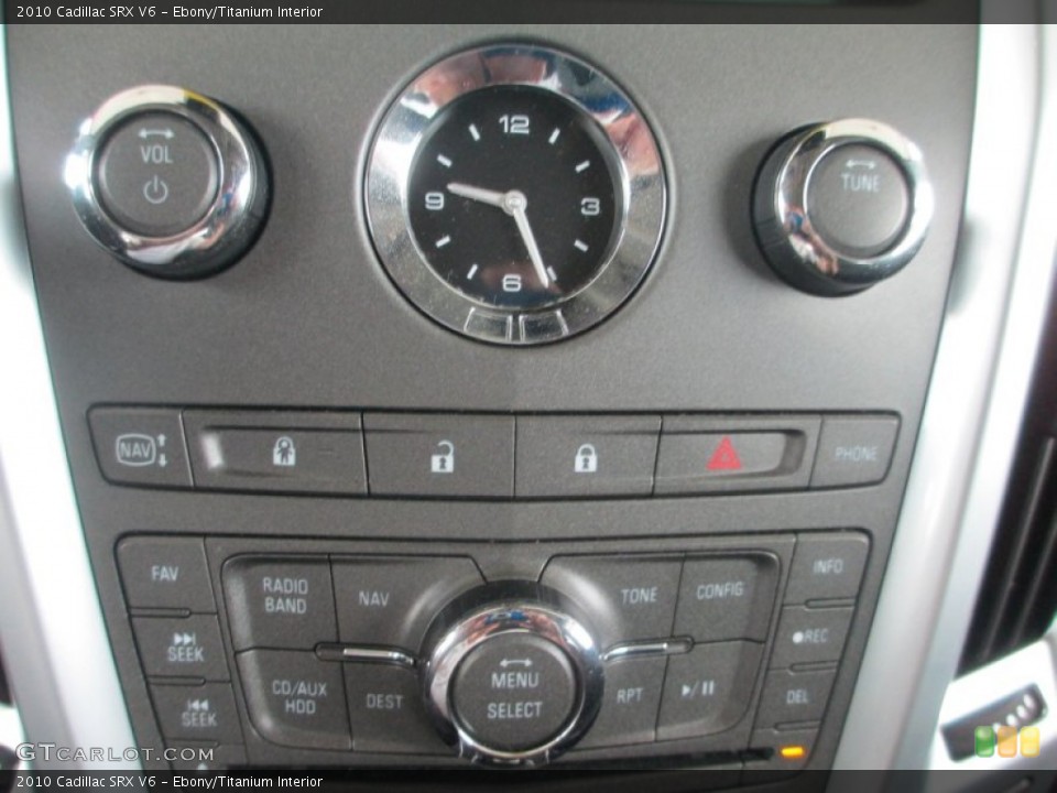 Ebony/Titanium Interior Controls for the 2010 Cadillac SRX V6 #81114369