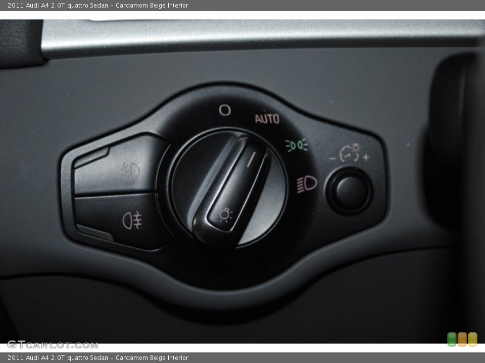 Cardamom Beige Interior Controls for the 2011 Audi A4 2.0T quattro Sedan #81114816