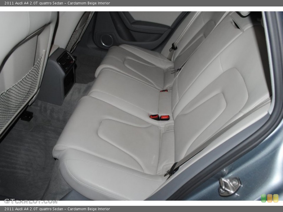 Cardamom Beige Interior Rear Seat for the 2011 Audi A4 2.0T quattro Sedan #81114906