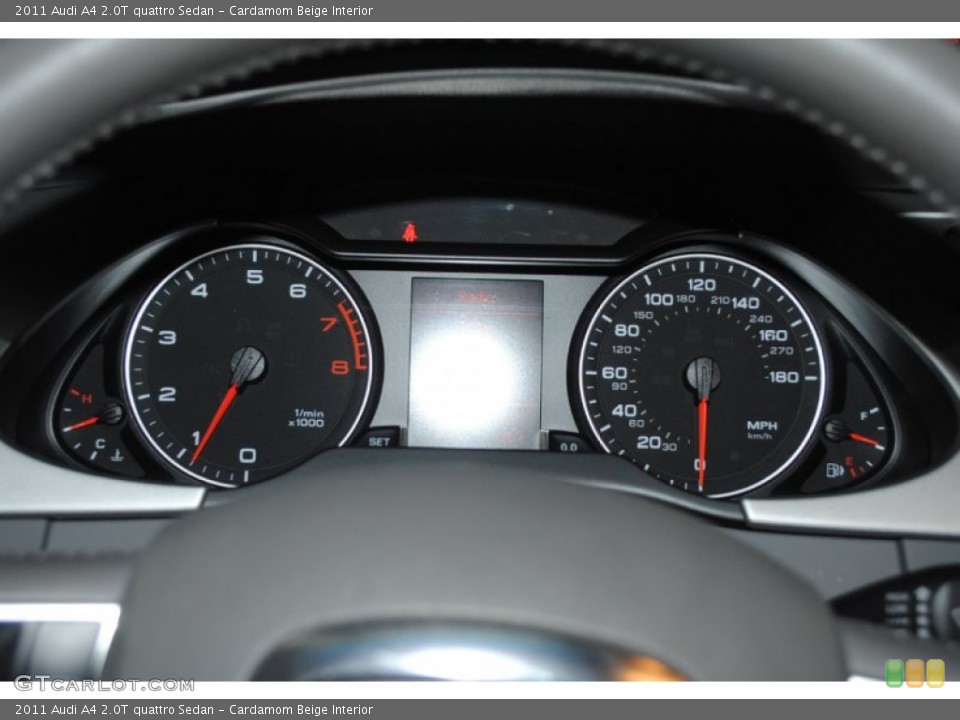 Cardamom Beige Interior Gauges for the 2011 Audi A4 2.0T quattro Sedan #81115004