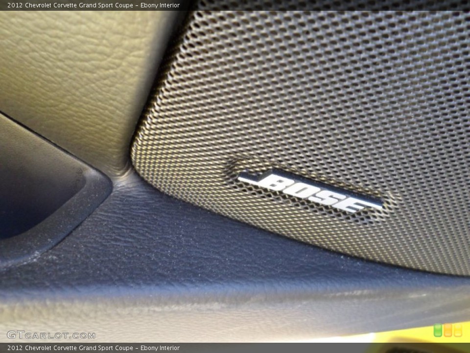 Ebony Interior Audio System for the 2012 Chevrolet Corvette Grand Sport Coupe #81115278