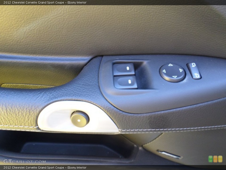Ebony Interior Controls for the 2012 Chevrolet Corvette Grand Sport Coupe #81115300