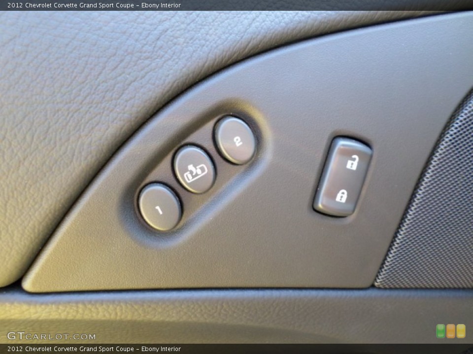 Ebony Interior Controls for the 2012 Chevrolet Corvette Grand Sport Coupe #81115319
