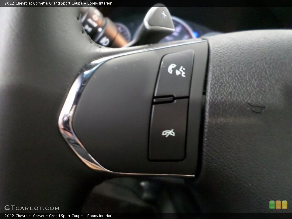 Ebony Interior Controls for the 2012 Chevrolet Corvette Grand Sport Coupe #81115376