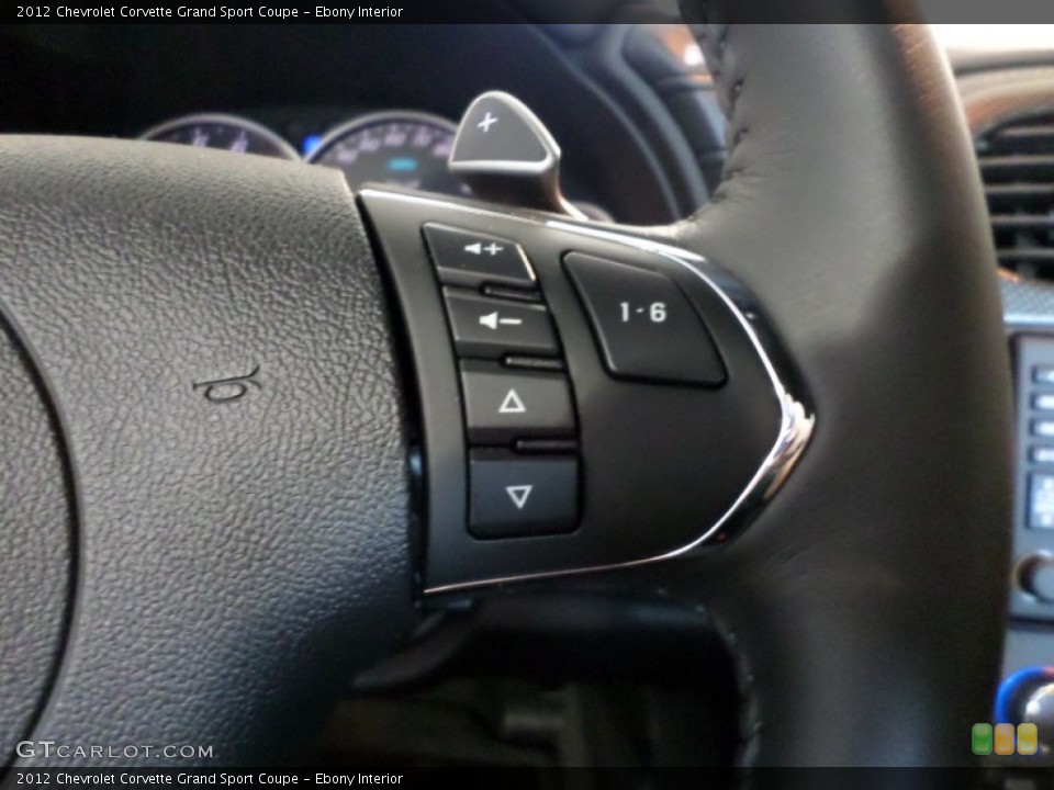 Ebony Interior Controls for the 2012 Chevrolet Corvette Grand Sport Coupe #81115393