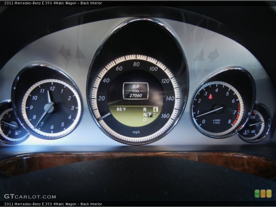 Black Interior Gauges for the 2011 Mercedes-Benz E 350 4Matic Wagon #81116291