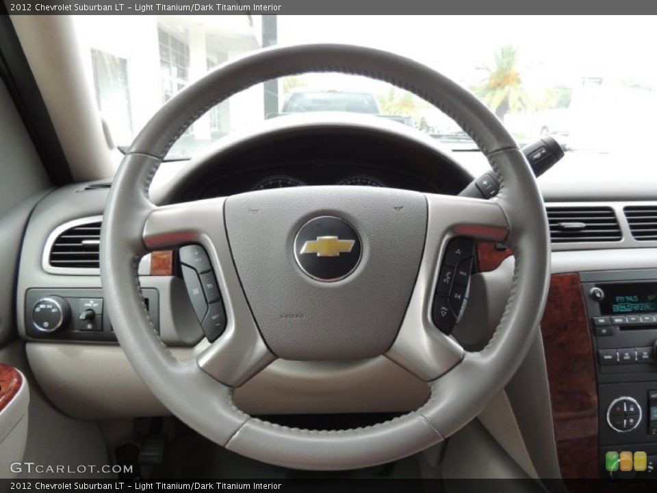 Light Titanium/Dark Titanium Interior Steering Wheel for the 2012 Chevrolet Suburban LT #81116330