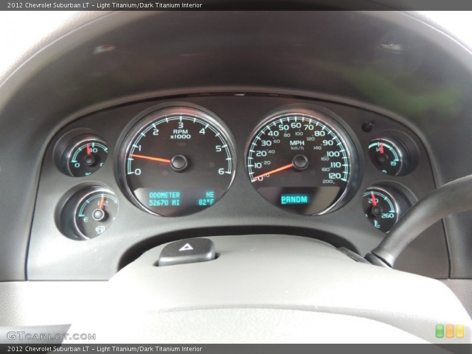 Light Titanium/Dark Titanium Interior Gauges for the 2012 Chevrolet Suburban LT #81116352
