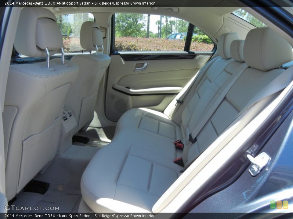 Silk Beige/Espresso Brown Interior Rear Seat for the 2014 Mercedes-Benz E 350 4Matic Sport Sedan #81116600