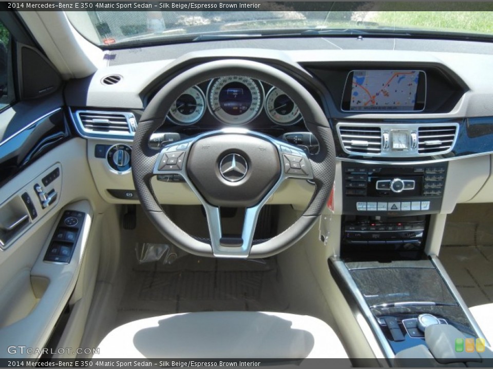 Silk Beige/Espresso Brown Interior Dashboard for the 2014 Mercedes-Benz E 350 4Matic Sport Sedan #81116642