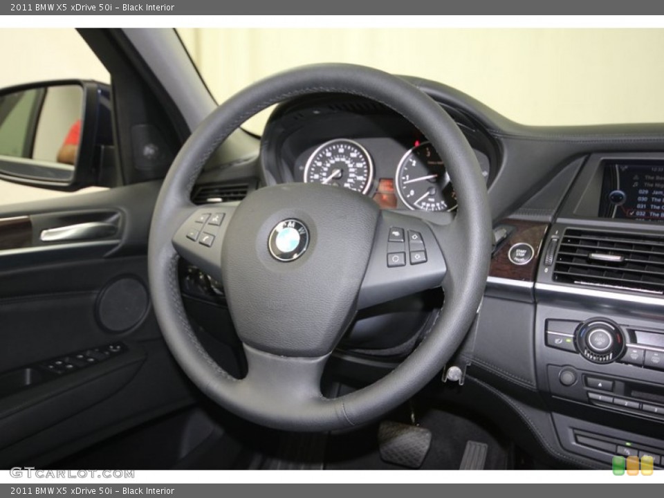 Black Interior Steering Wheel for the 2011 BMW X5 xDrive 50i #81118445
