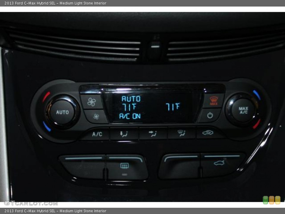 Medium Light Stone Interior Controls for the 2013 Ford C-Max Hybrid SEL #81118991