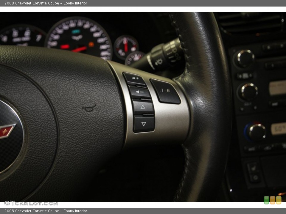 Ebony Interior Controls for the 2008 Chevrolet Corvette Coupe #81120095