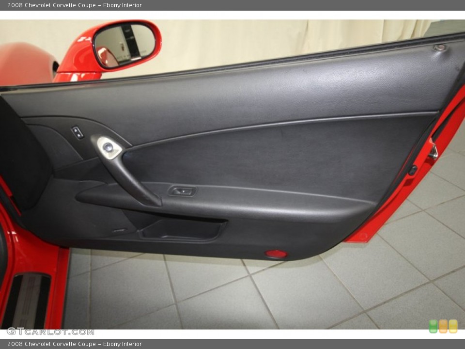 Ebony Interior Door Panel for the 2008 Chevrolet Corvette Coupe #81120210
