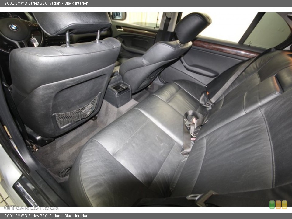 Black Interior Rear Seat for the 2001 BMW 3 Series 330i Sedan #81120711