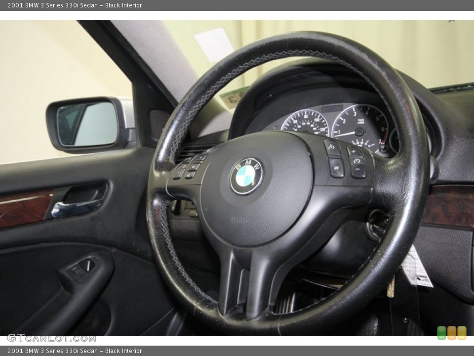 Black Interior Steering Wheel for the 2001 BMW 3 Series 330i Sedan #81120743