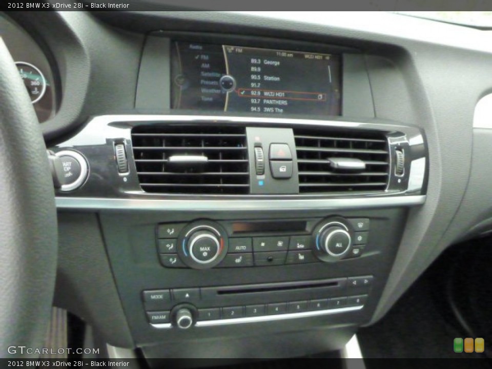 Black Interior Controls for the 2012 BMW X3 xDrive 28i #81121371