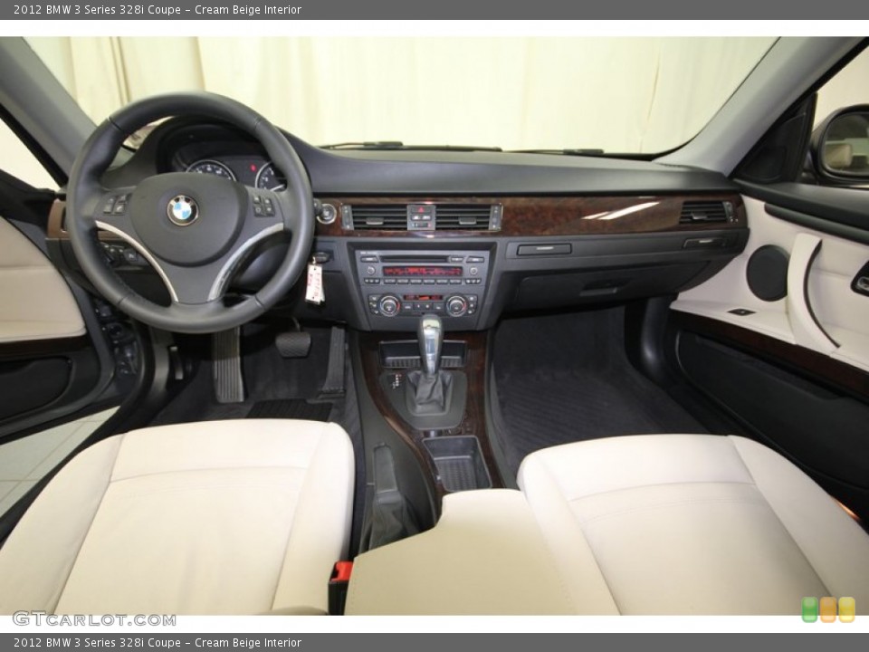 Cream Beige Interior Dashboard for the 2012 BMW 3 Series 328i Coupe #81121892
