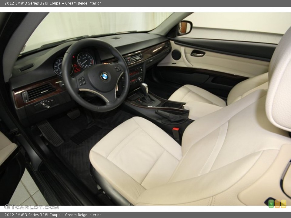 Cream Beige Interior Prime Interior for the 2012 BMW 3 Series 328i Coupe #81122015