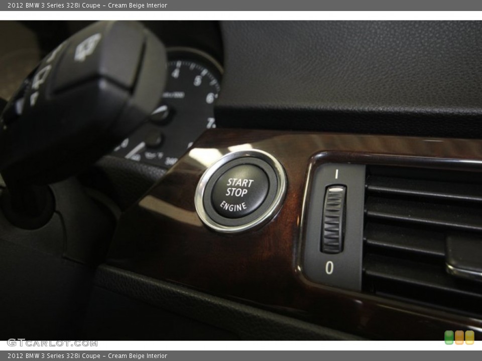 Cream Beige Interior Controls for the 2012 BMW 3 Series 328i Coupe #81122177