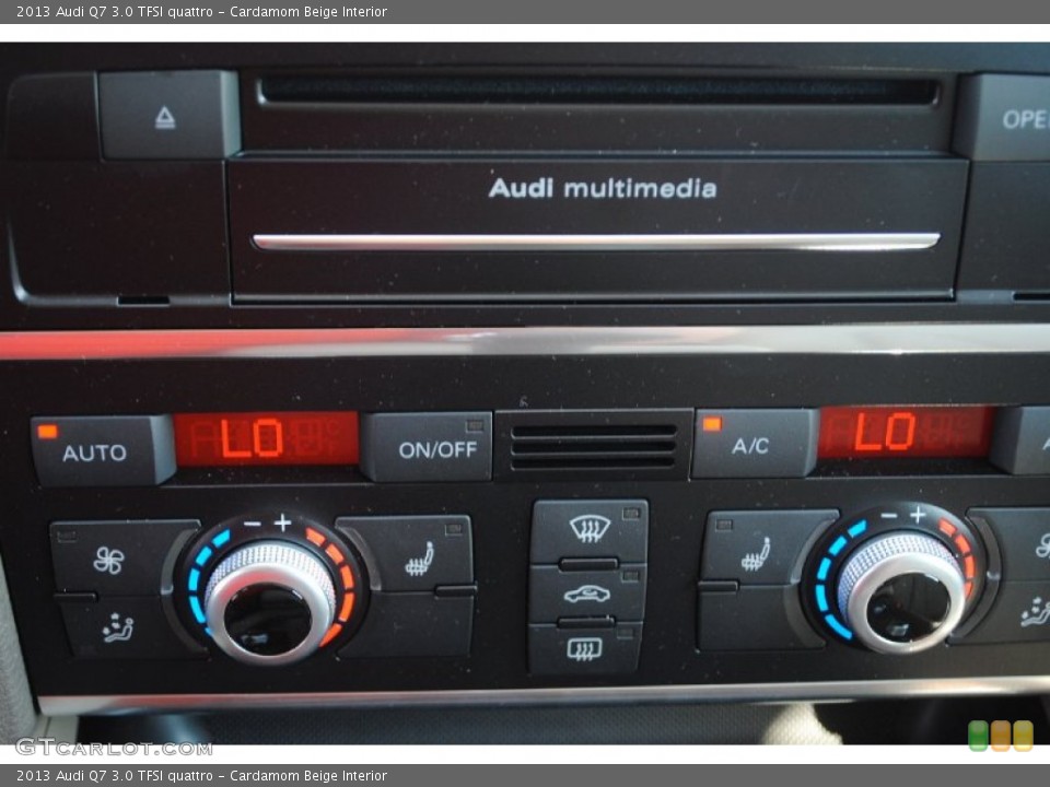 Cardamom Beige Interior Controls for the 2013 Audi Q7 3.0 TFSI quattro #81122210