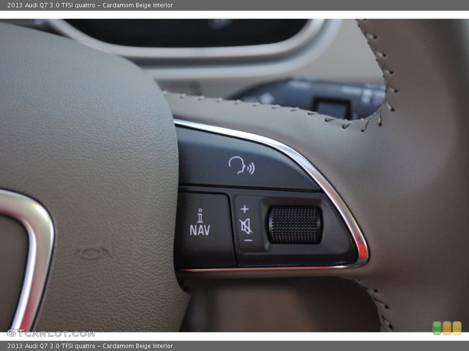 Cardamom Beige Interior Controls for the 2013 Audi Q7 3.0 TFSI quattro #81122282