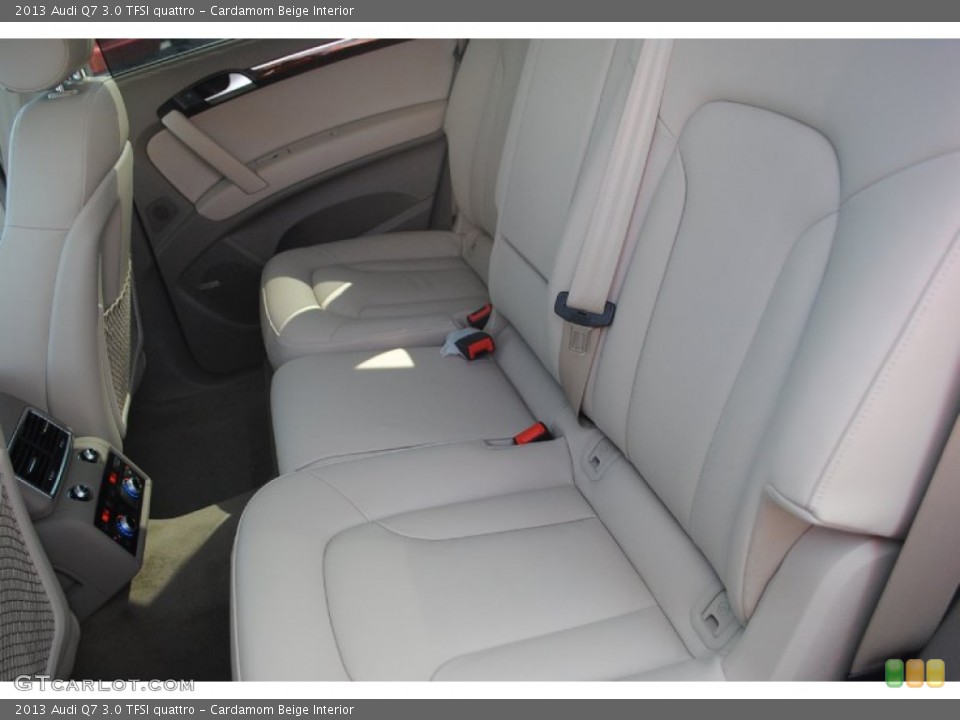 Cardamom Beige Interior Rear Seat for the 2013 Audi Q7 3.0 TFSI quattro #81122392