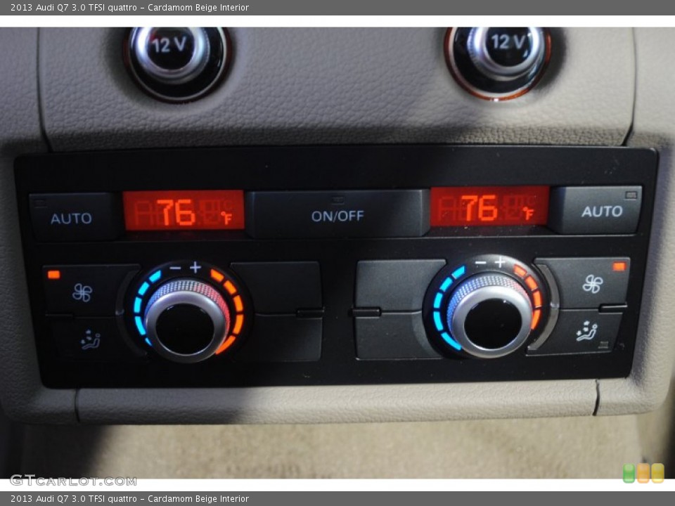 Cardamom Beige Interior Controls for the 2013 Audi Q7 3.0 TFSI quattro #81122402