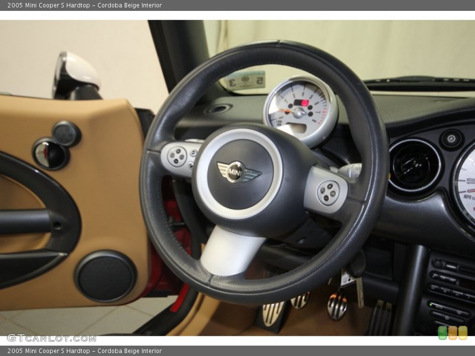 Cordoba Beige Interior Steering Wheel for the 2005 Mini Cooper S Hardtop #81124049