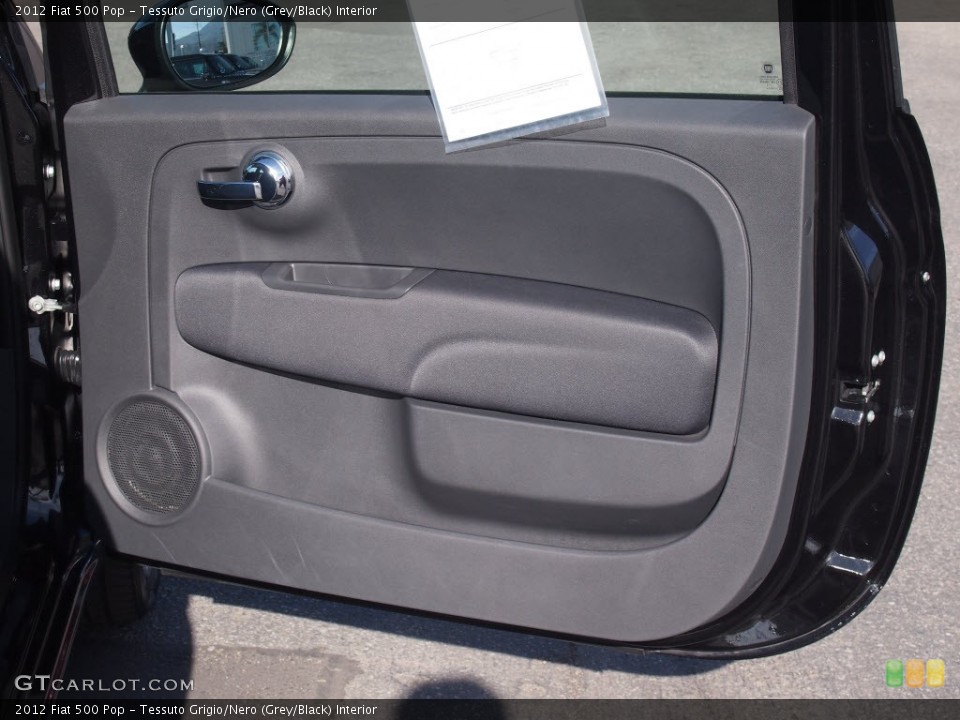 Tessuto Grigio/Nero (Grey/Black) Interior Door Panel for the 2012 Fiat 500 Pop #81125393