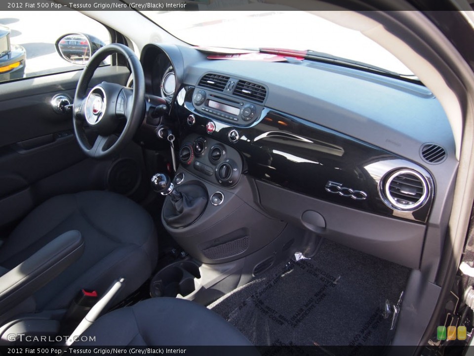 Tessuto Grigio/Nero (Grey/Black) Interior Dashboard for the 2012 Fiat 500 Pop #81125399