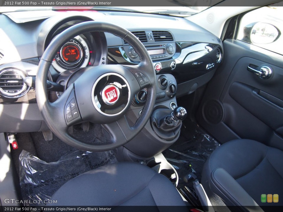 Tessuto Grigio/Nero (Grey/Black) Interior Dashboard for the 2012 Fiat 500 Pop #81125474